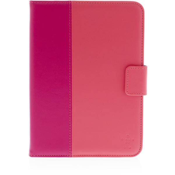 Belkin 7" Verve Universal Tab Folio, Leatherette, Red Pink